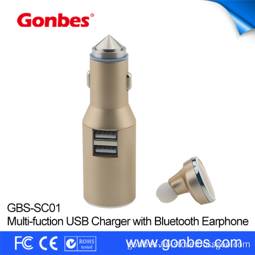 Best gift universal dual usb car charger with bluetooth function